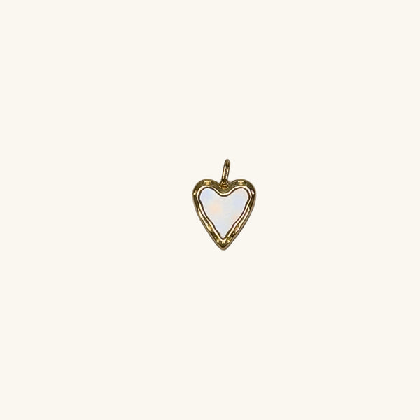 Shell heart Charm