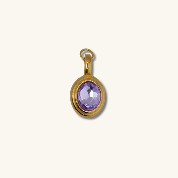 Lavender Gem Charm