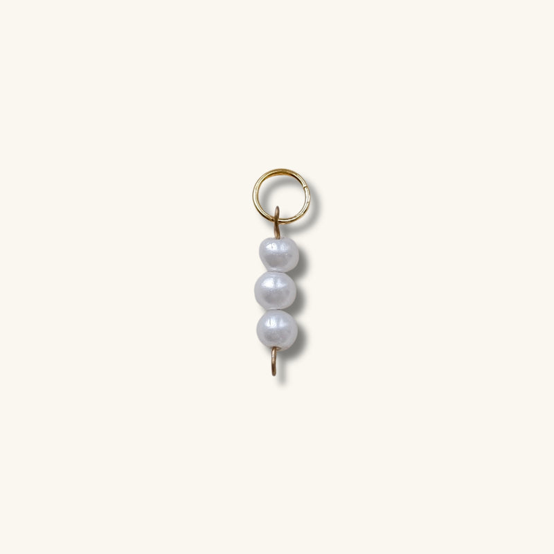 Triple Pearl Charm