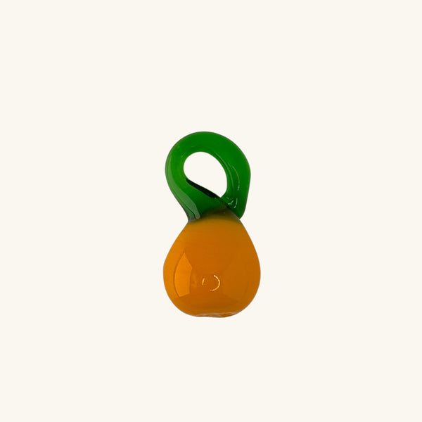 Glass Orange Charm