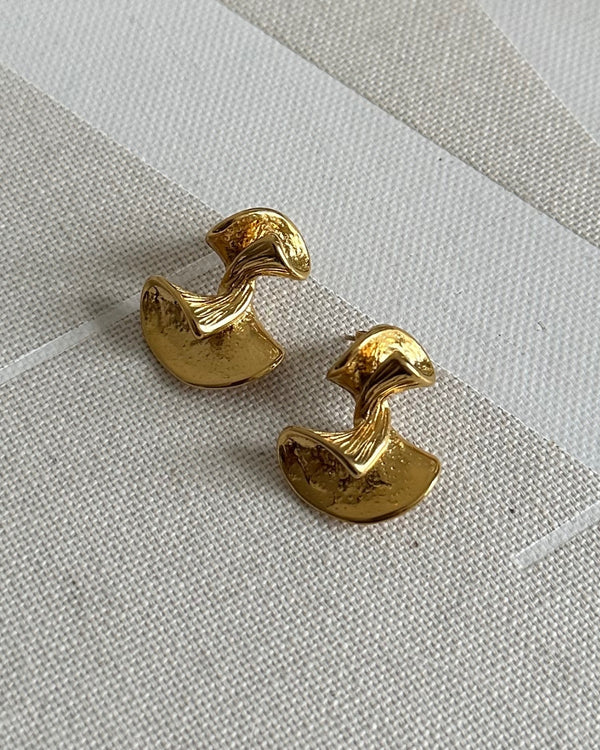 Melted Gold Earrings